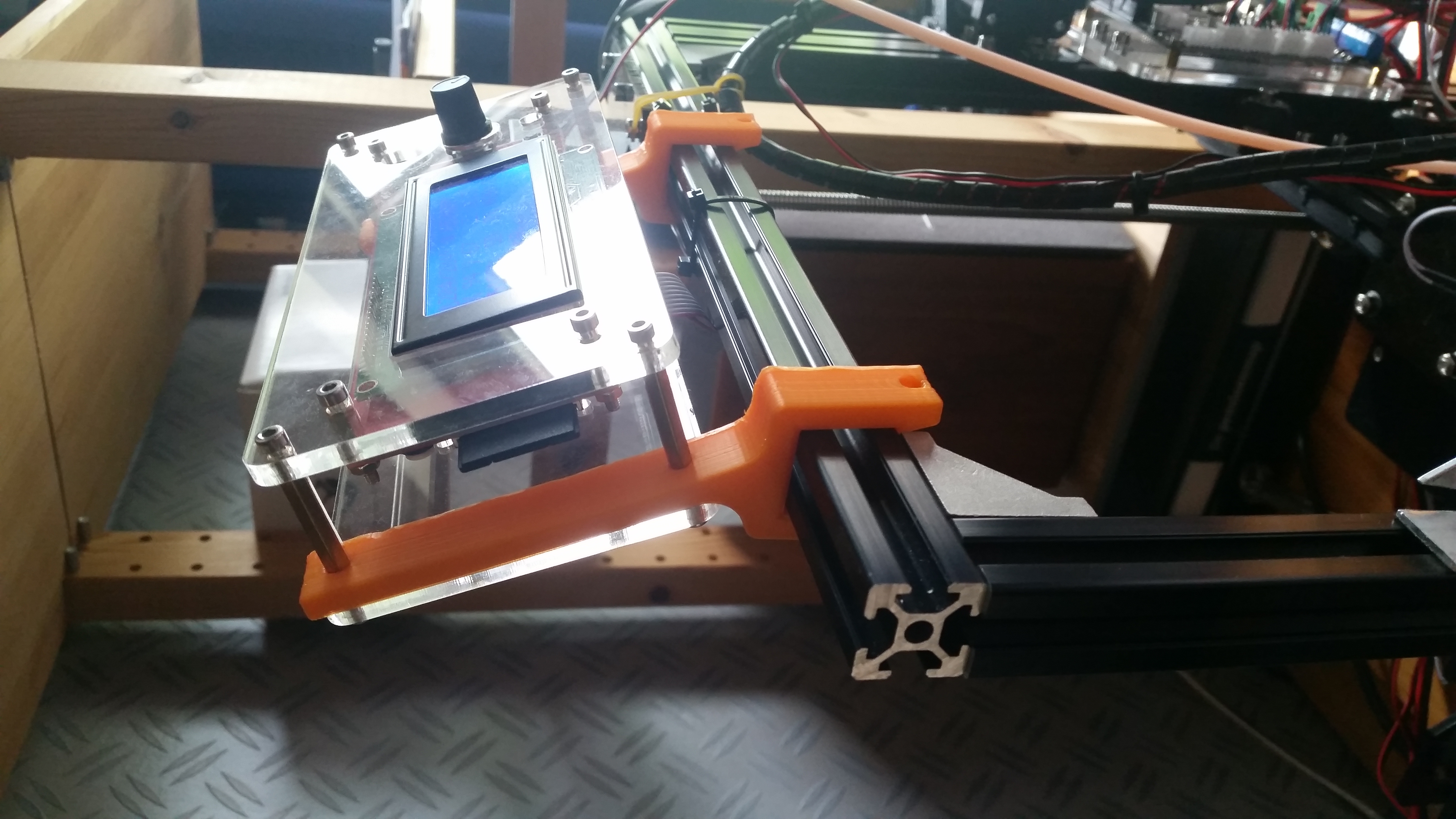 Tevo Tarantula display clamps / LCD bracket