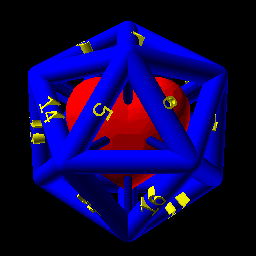 Figurine in a d20