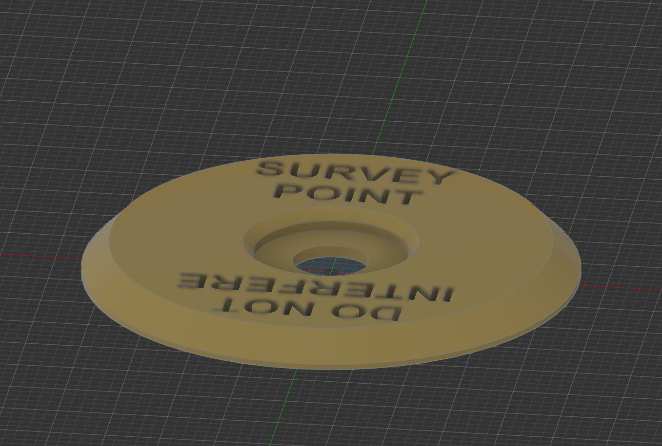 Geospatial Survey Nail Marker