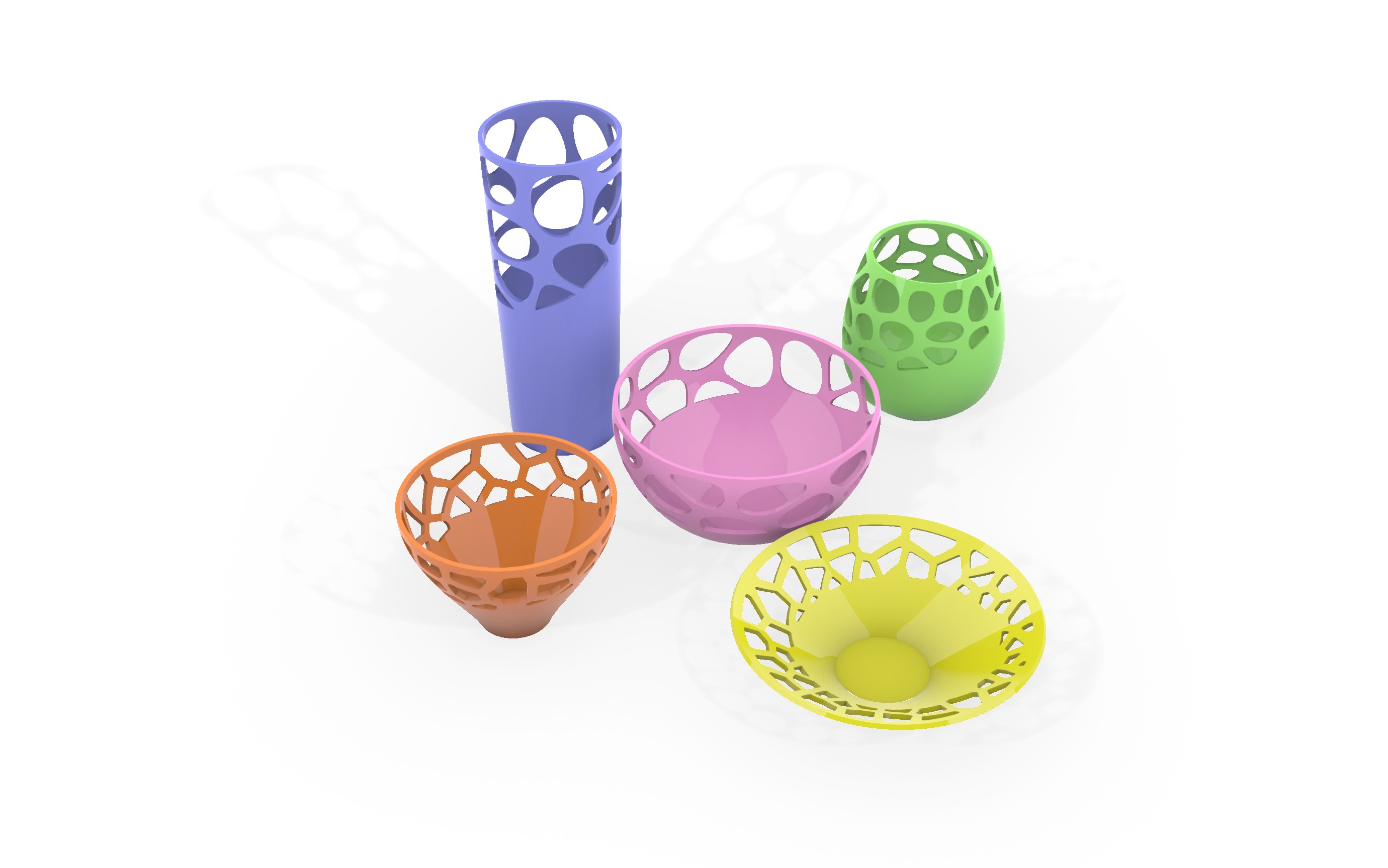 Small Bowl with Voronoi pattern