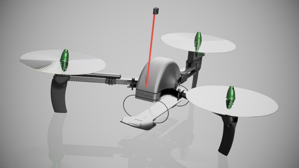 RCExplorer V3 inspired tricopter mini (295mm wheelbase)