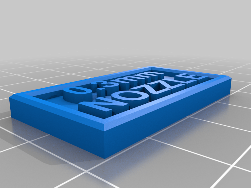 Extruder nozzle size reminder