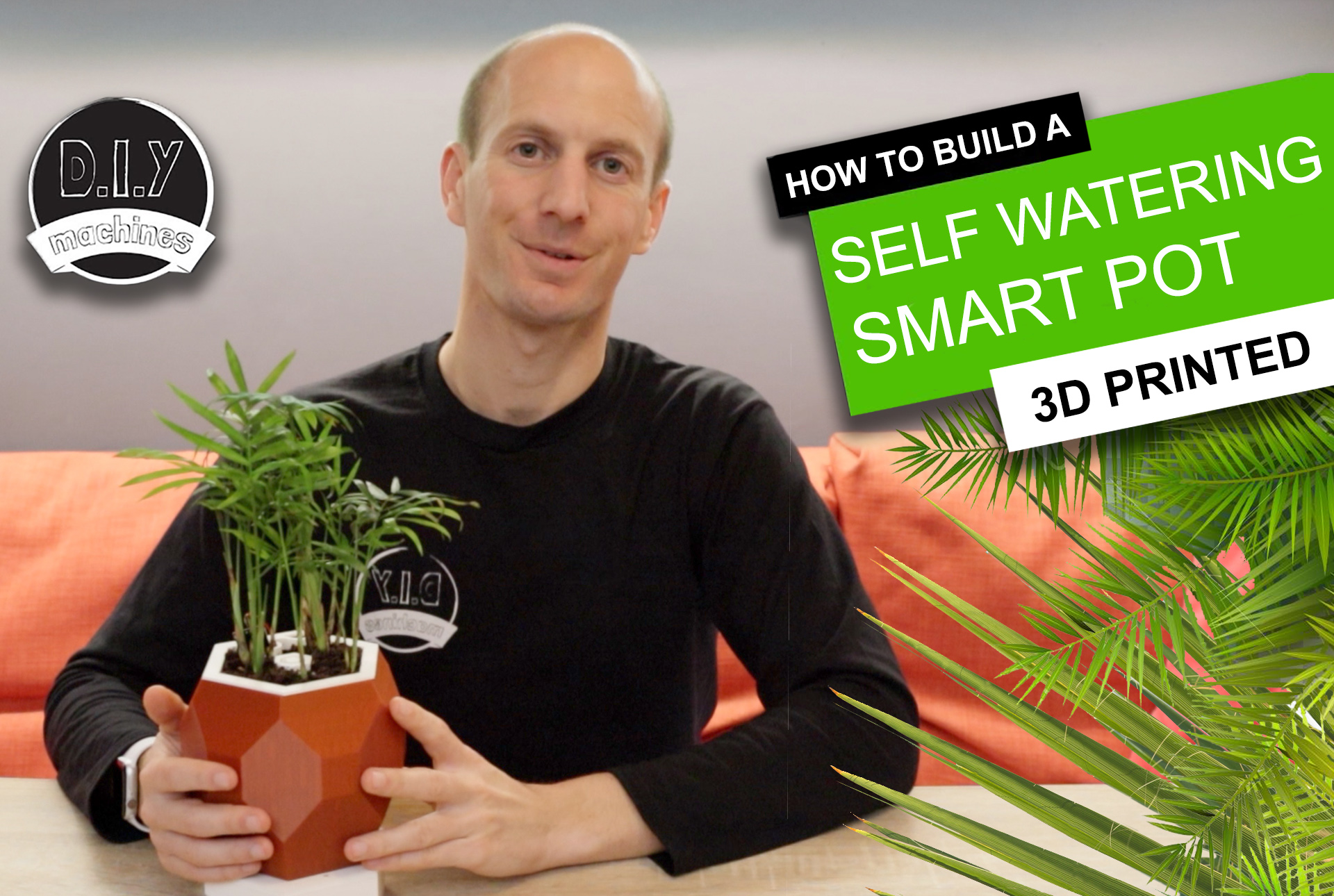 Automatic Smart Plant Pot - (DIY, 3D Printed, Arduino, Self Watering, Project)