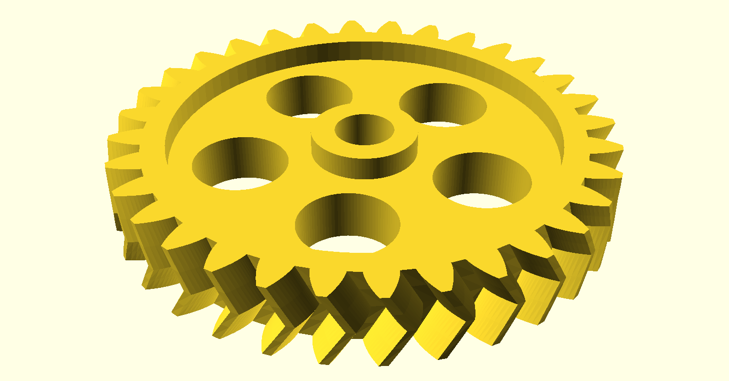 Parametrisches Pfeilrad / Parametric Herringbone Spur Gear