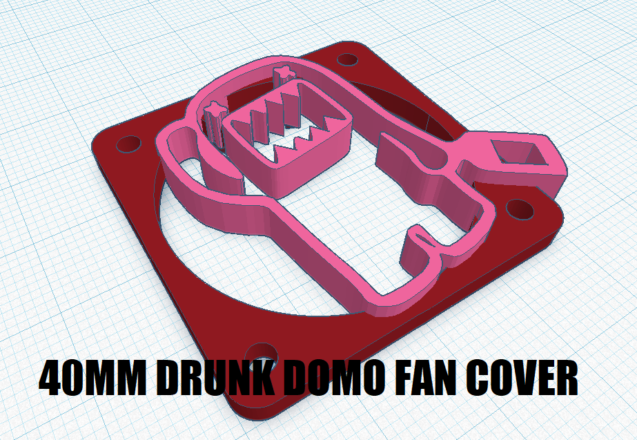 40MM DRUNK DOMO FAN COVER