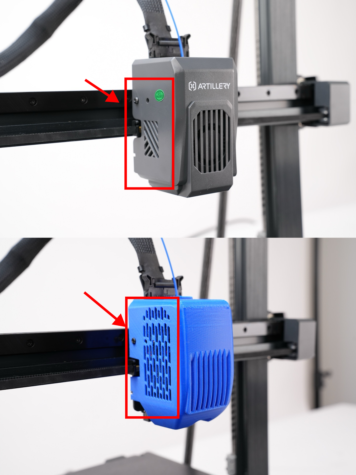 Artillery Sidewinder X4 Extruder Shell