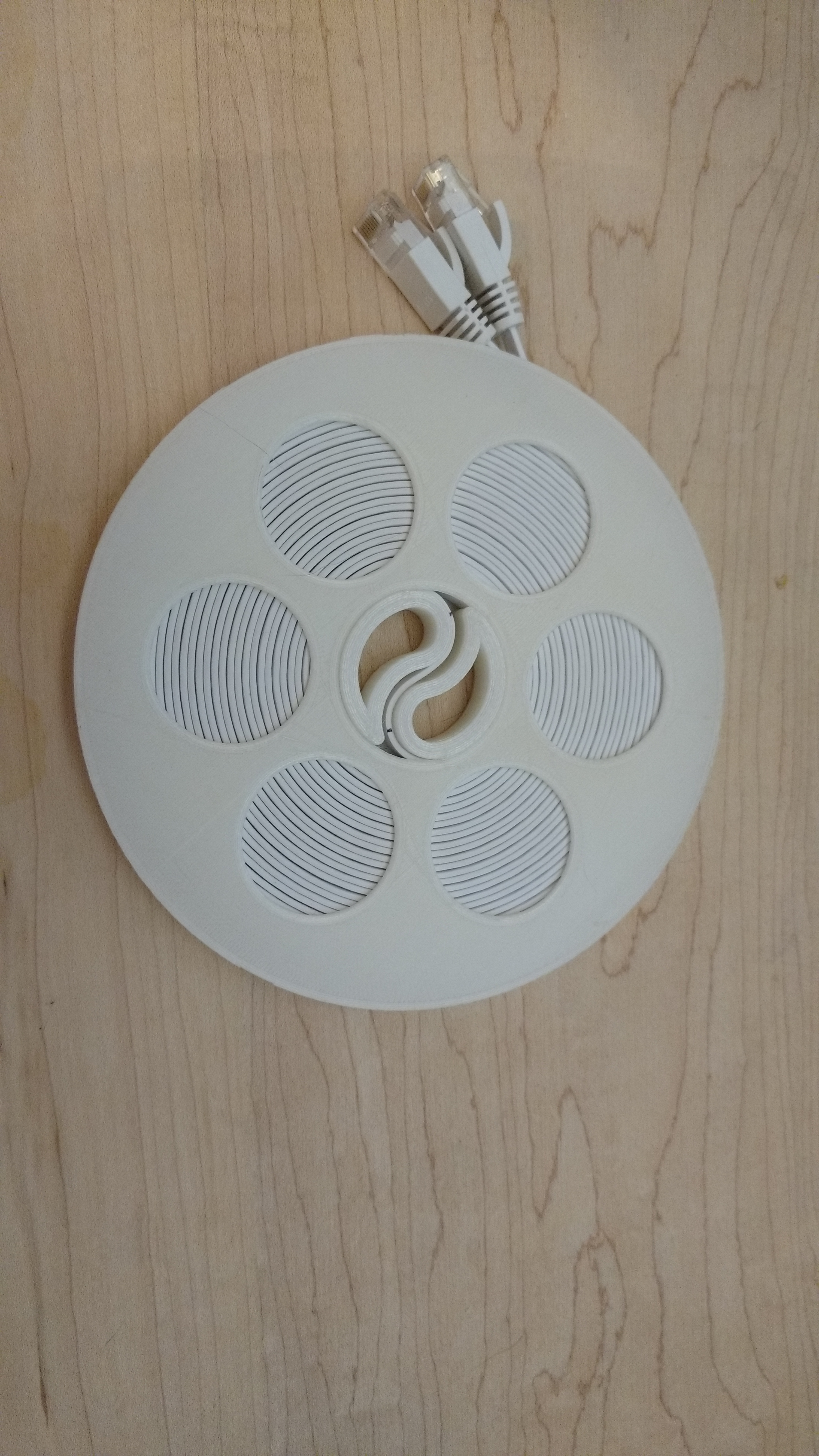 Lay Flat Ethernet Spool