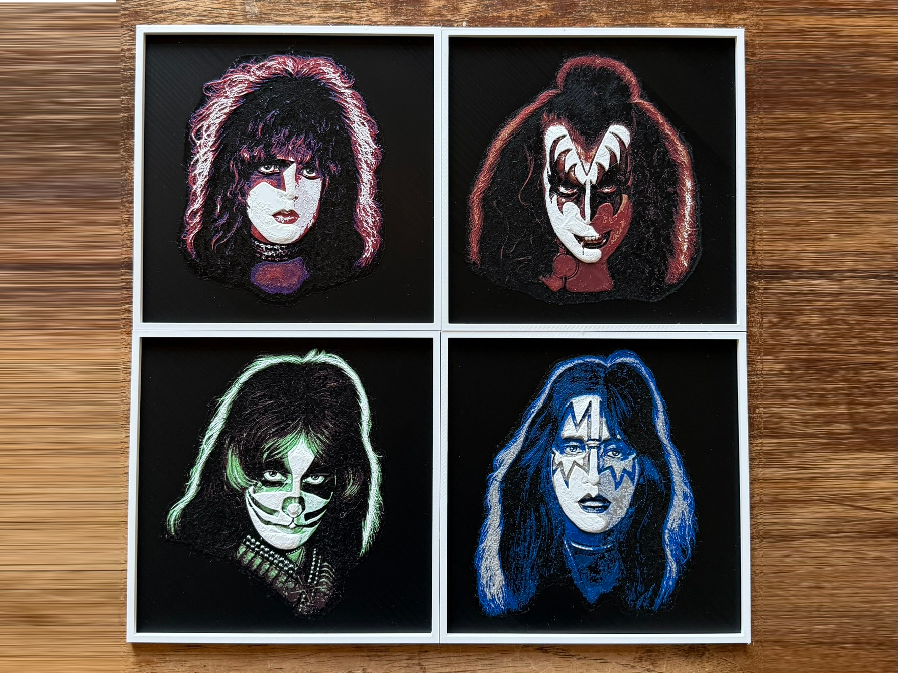 KISS - Hueforge Multicolor Portrait Set