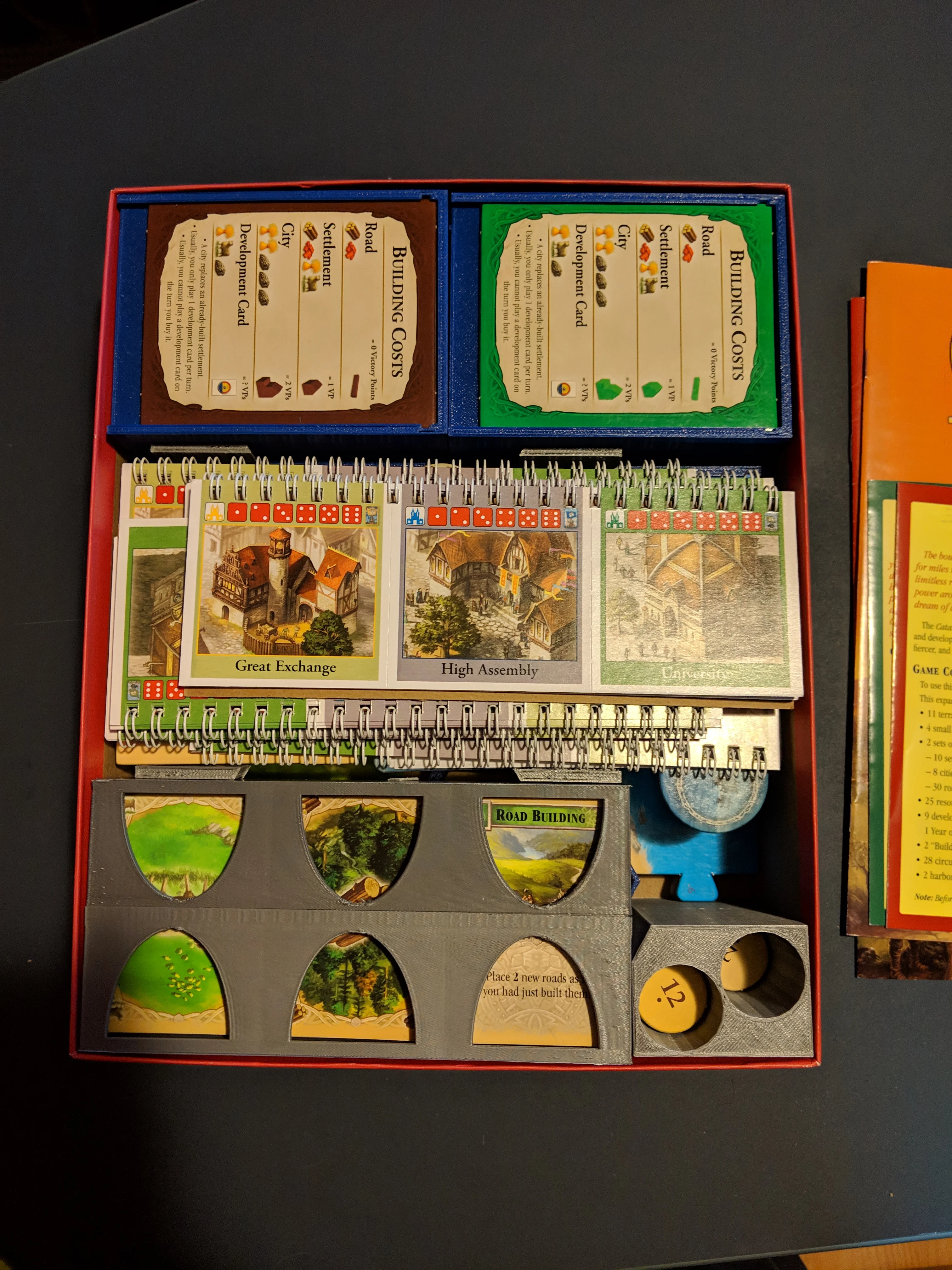 Catan Box Insert (w/ Cities & Knights and Seafarers)