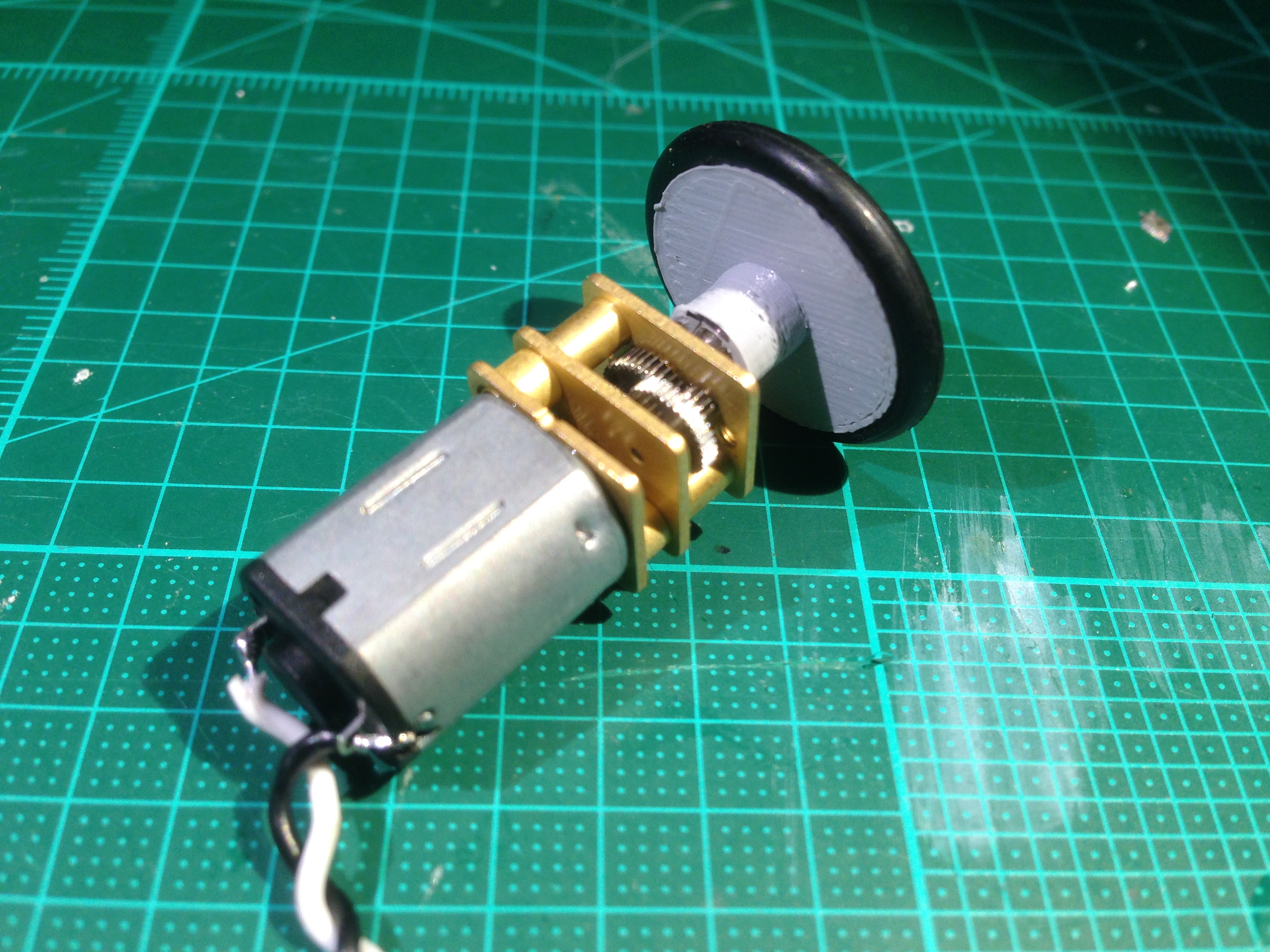 Robot wheel for geared N20 motor