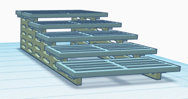 Industrial Style Stairs for 28mm Models