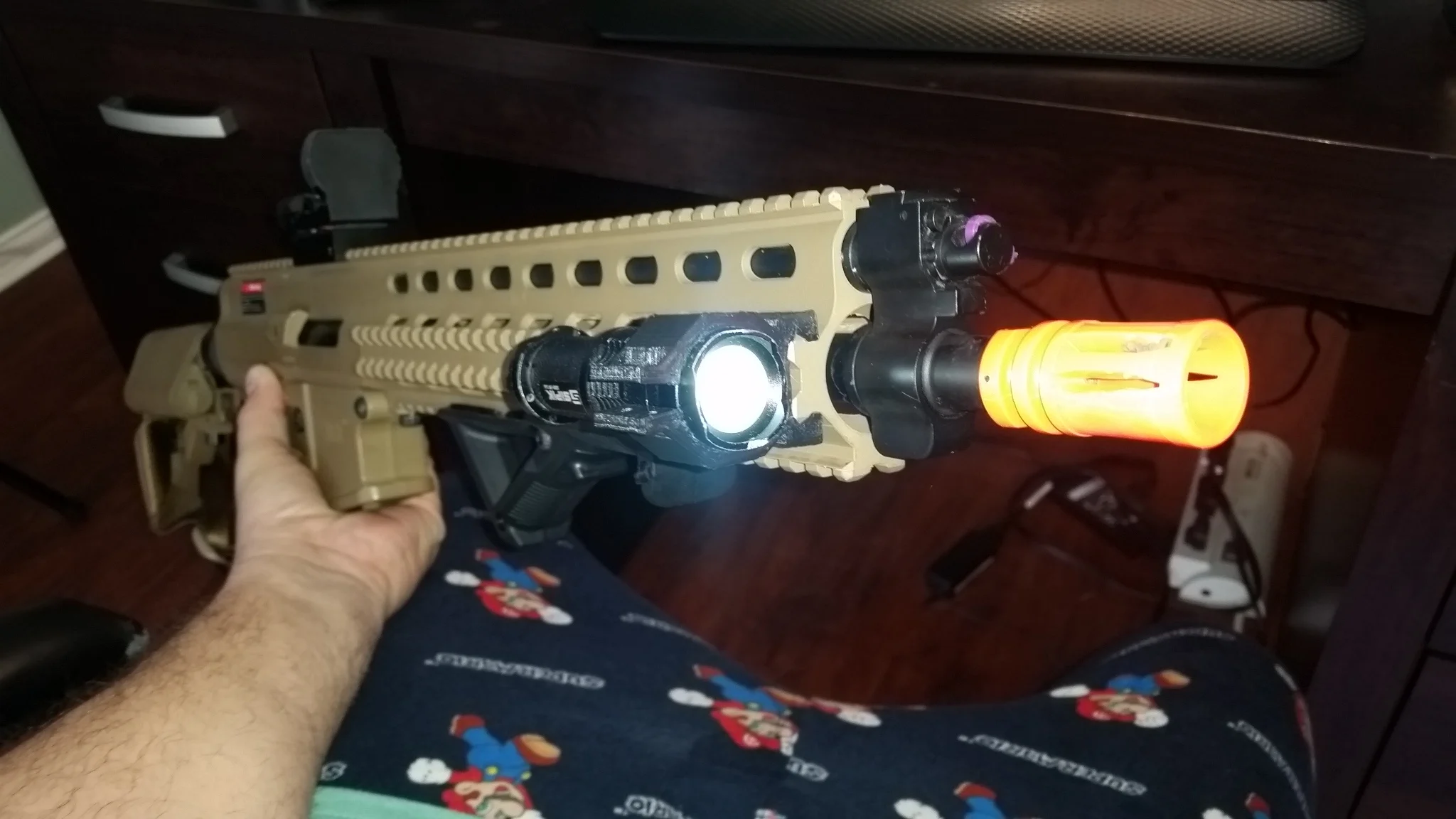 Airsoft Flash Light Mount Picanny Rail