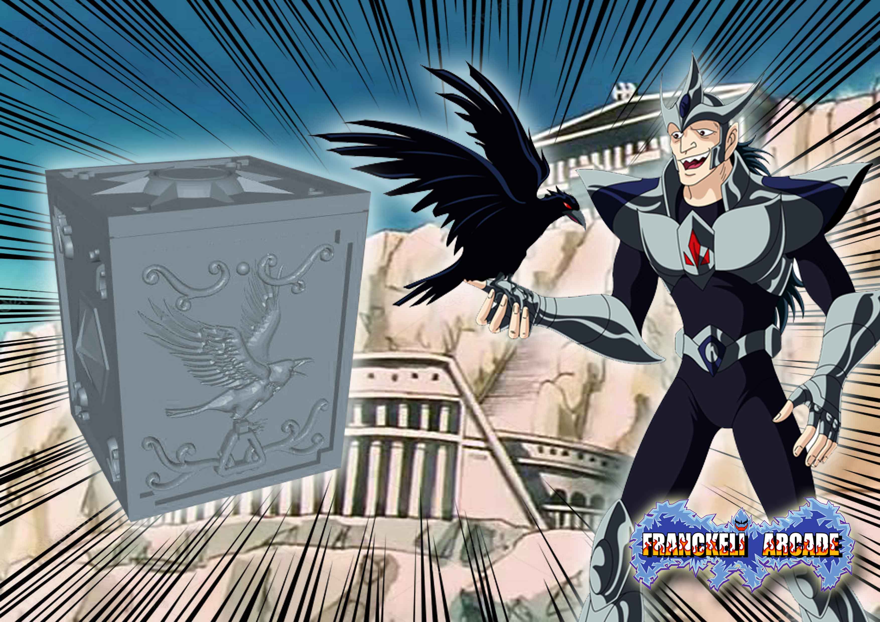 SAINT SEIYA PLATA CUERVO BOX