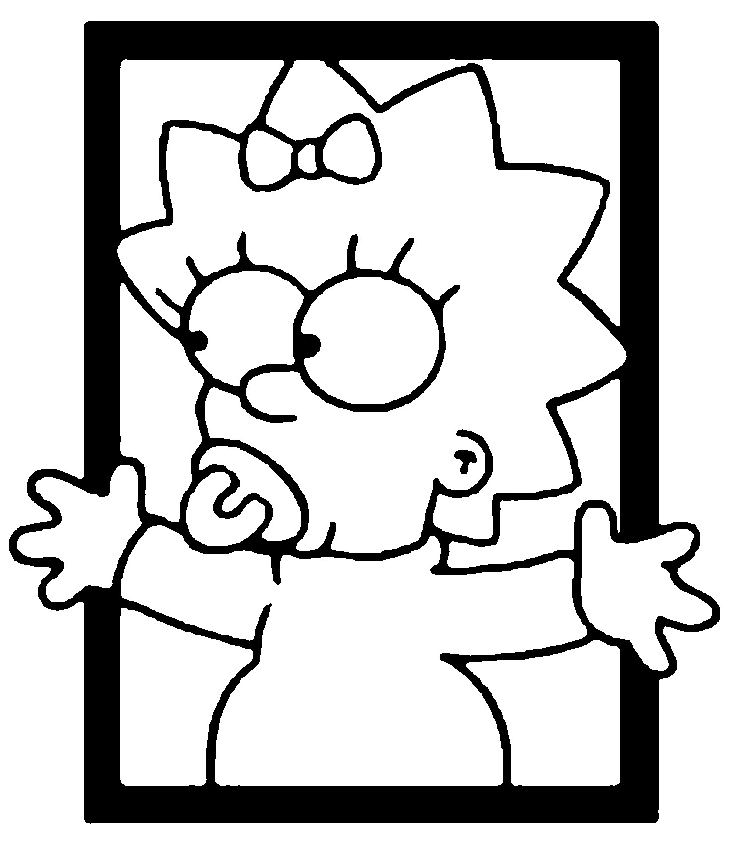 2D Maggie Simpson 2