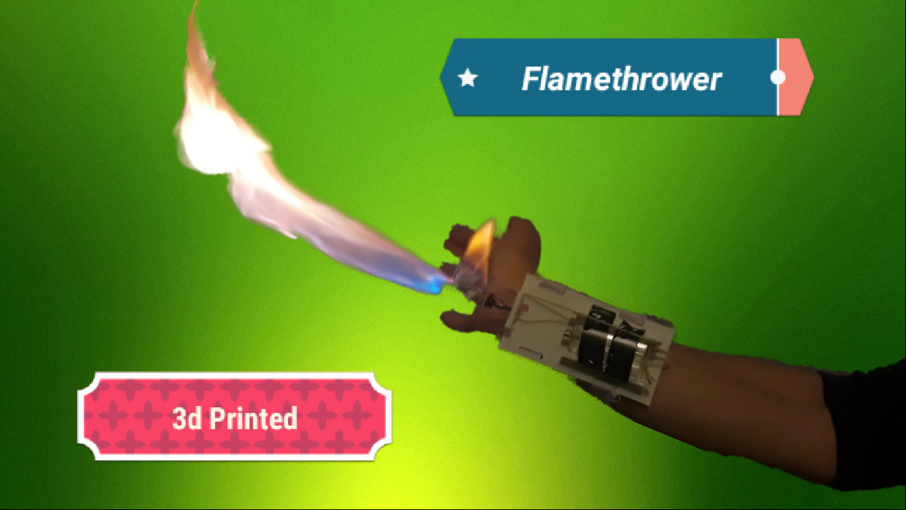 Wrist Mounted Flamethrower
