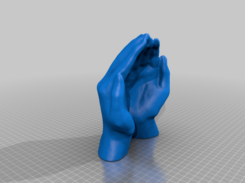 cupped hands