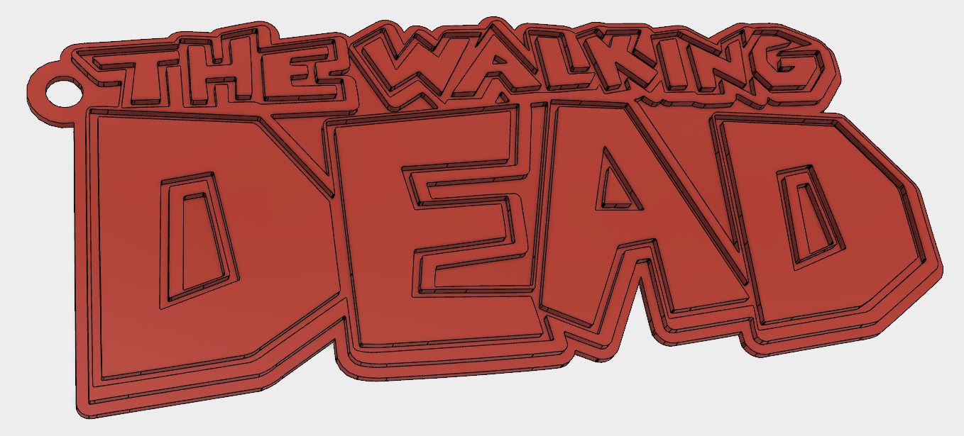 The Walking Dead Comic Book Key Chain