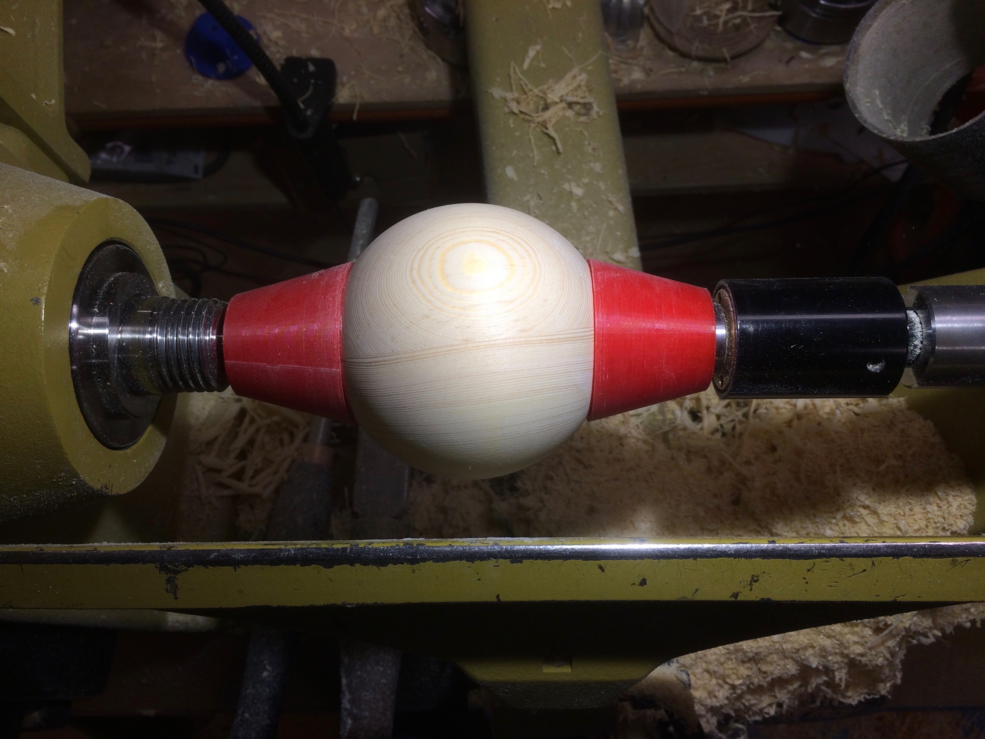 Sphere holders for woodturning projects