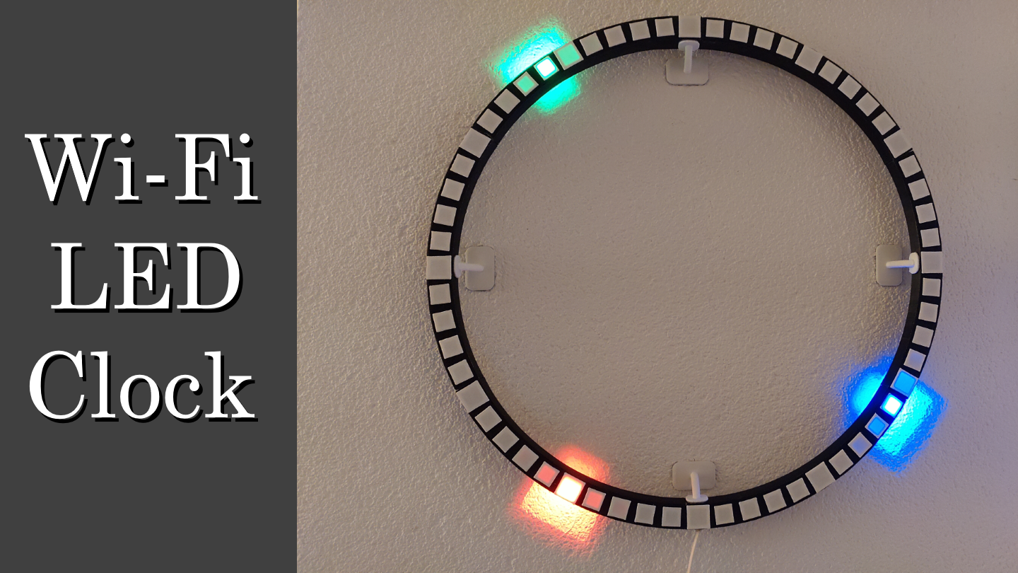 Wi-Fi Round LED Clock