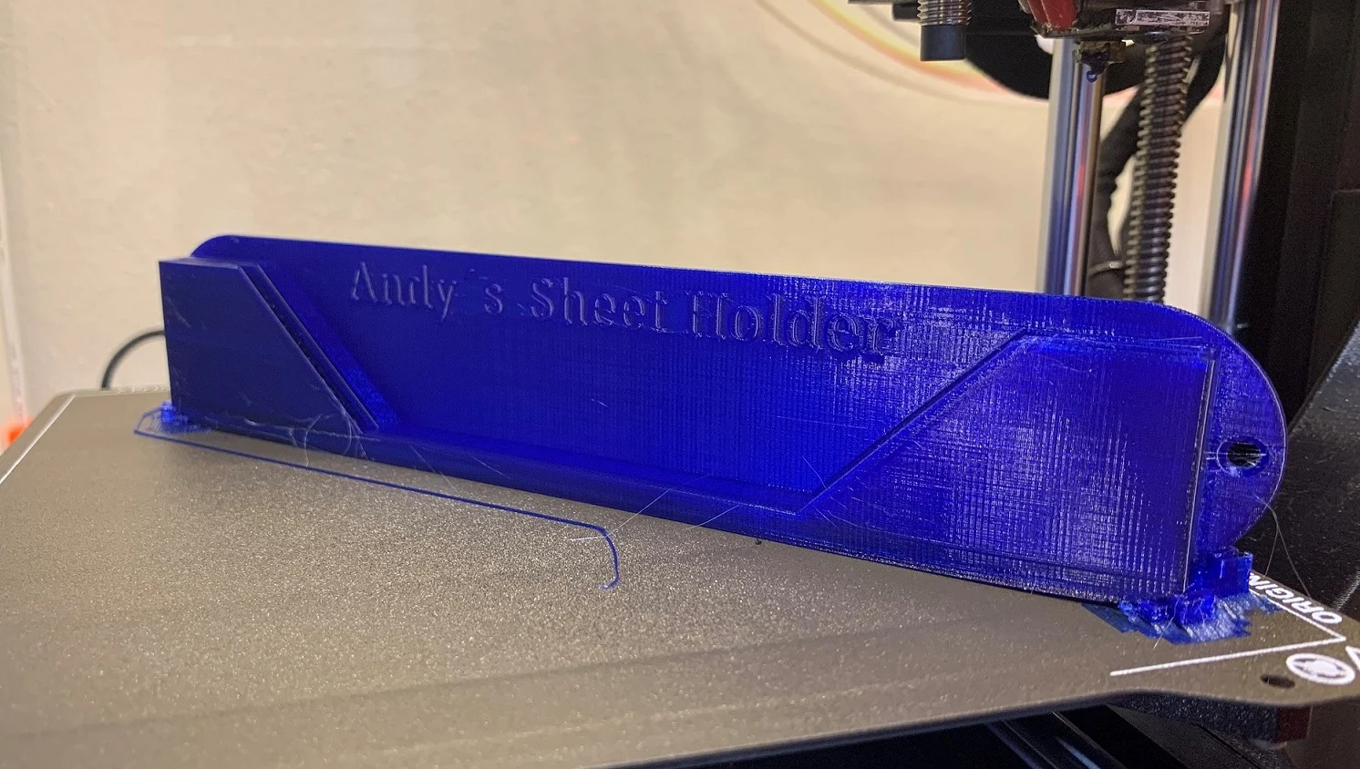 Prusa Mini Sheet Holder Sheetholder wall mounting