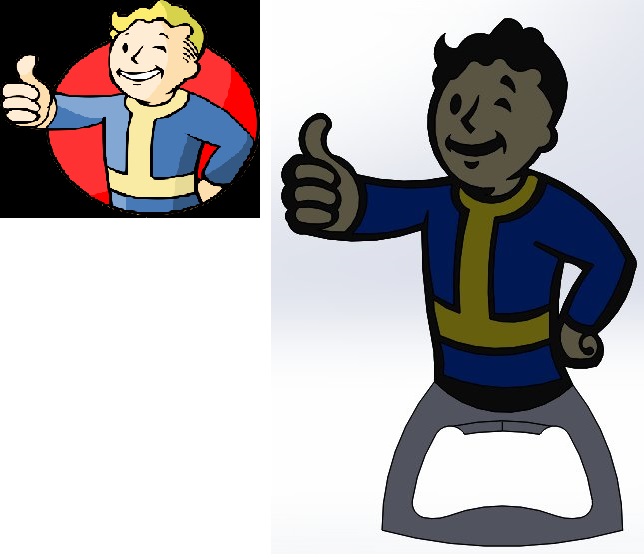 Fallout Vault Boy/Girl Bottle Openers