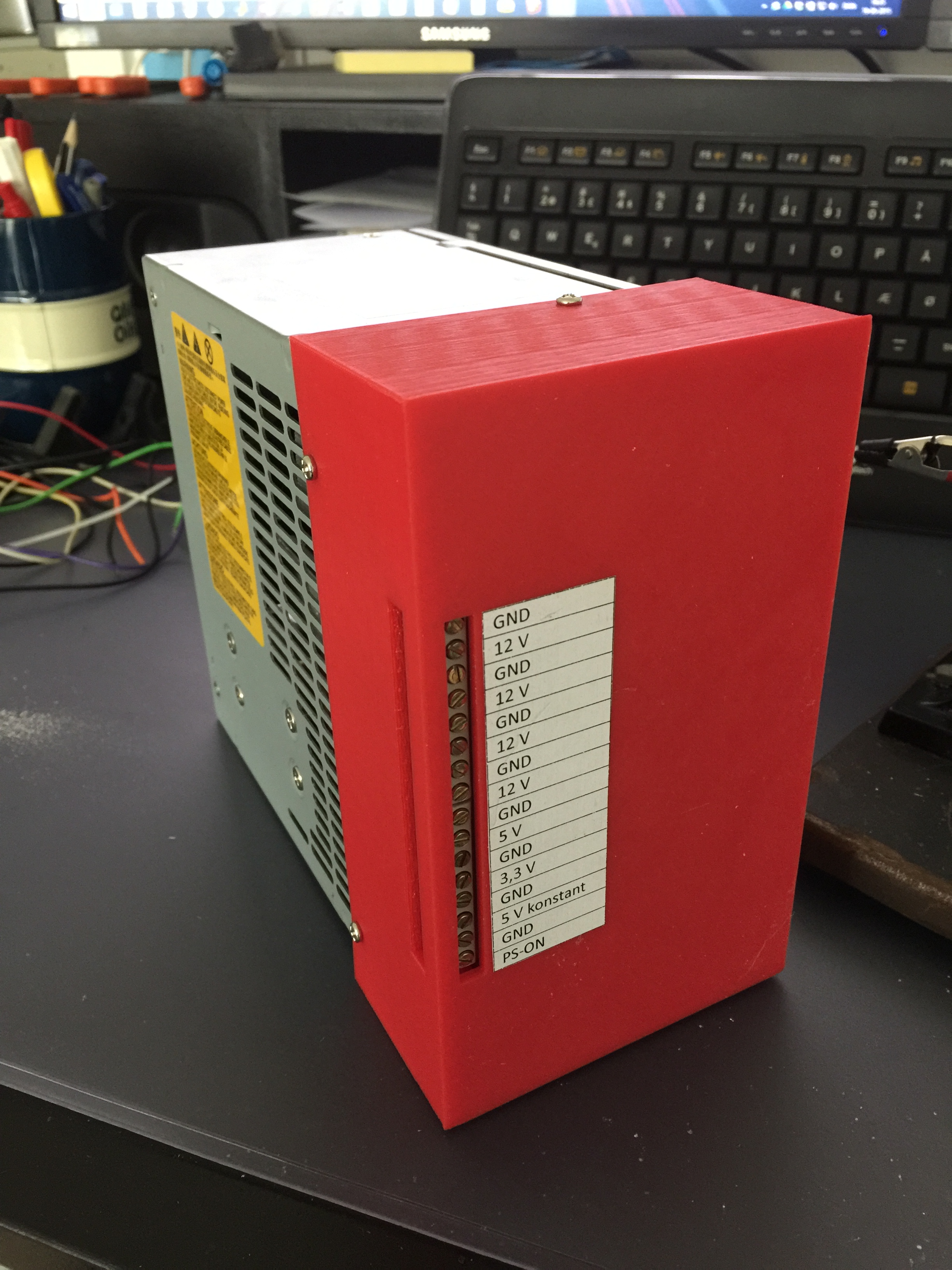 ATX powersupply end cap
