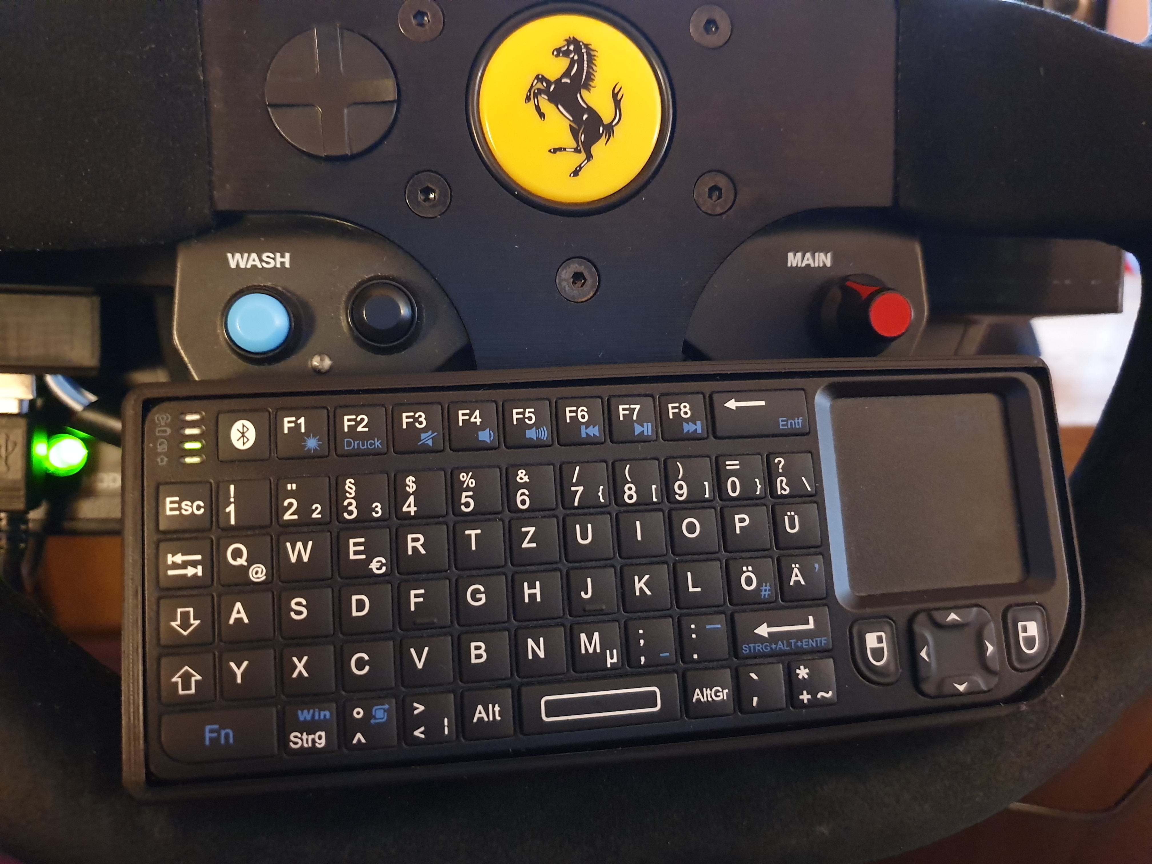 Rii Tastatur Case für Thrustmaster T300 (Alcantara Edition)