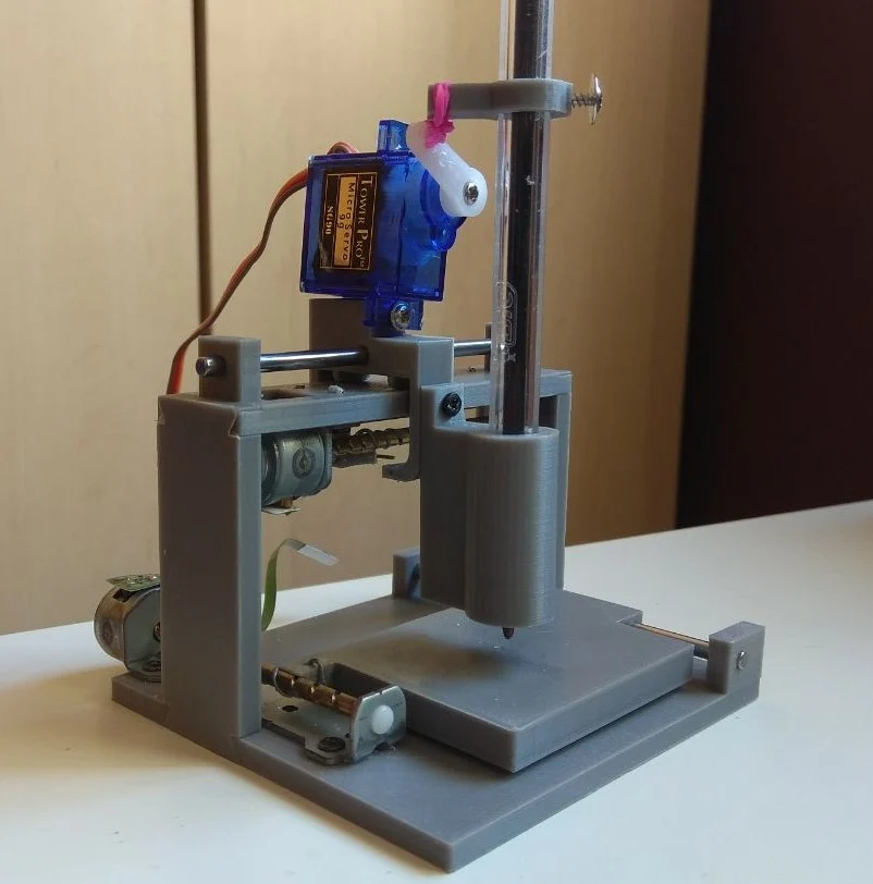 Mini CNC Drawbot from CD/DVD drive parts
