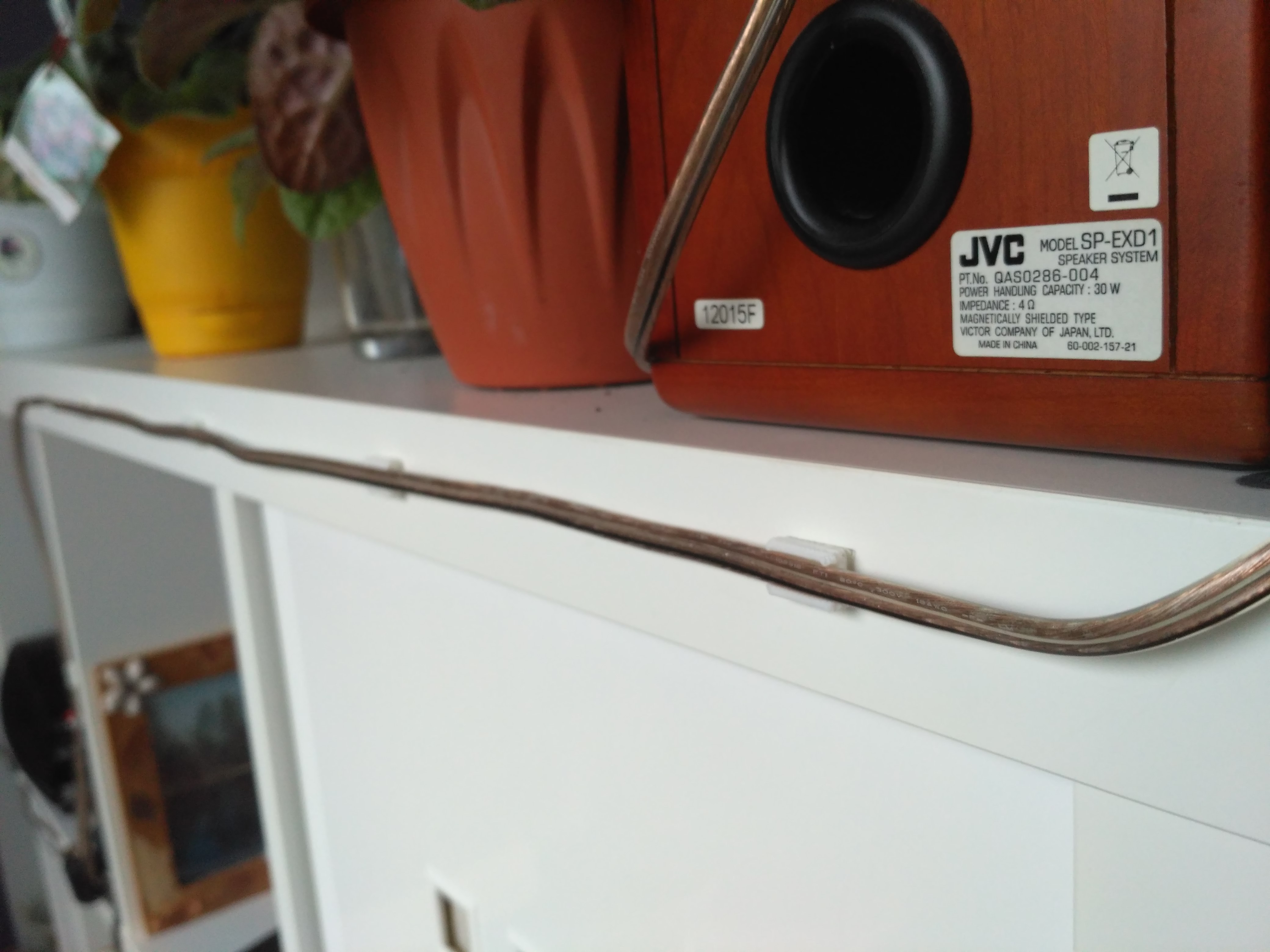 Audio and power cable holder