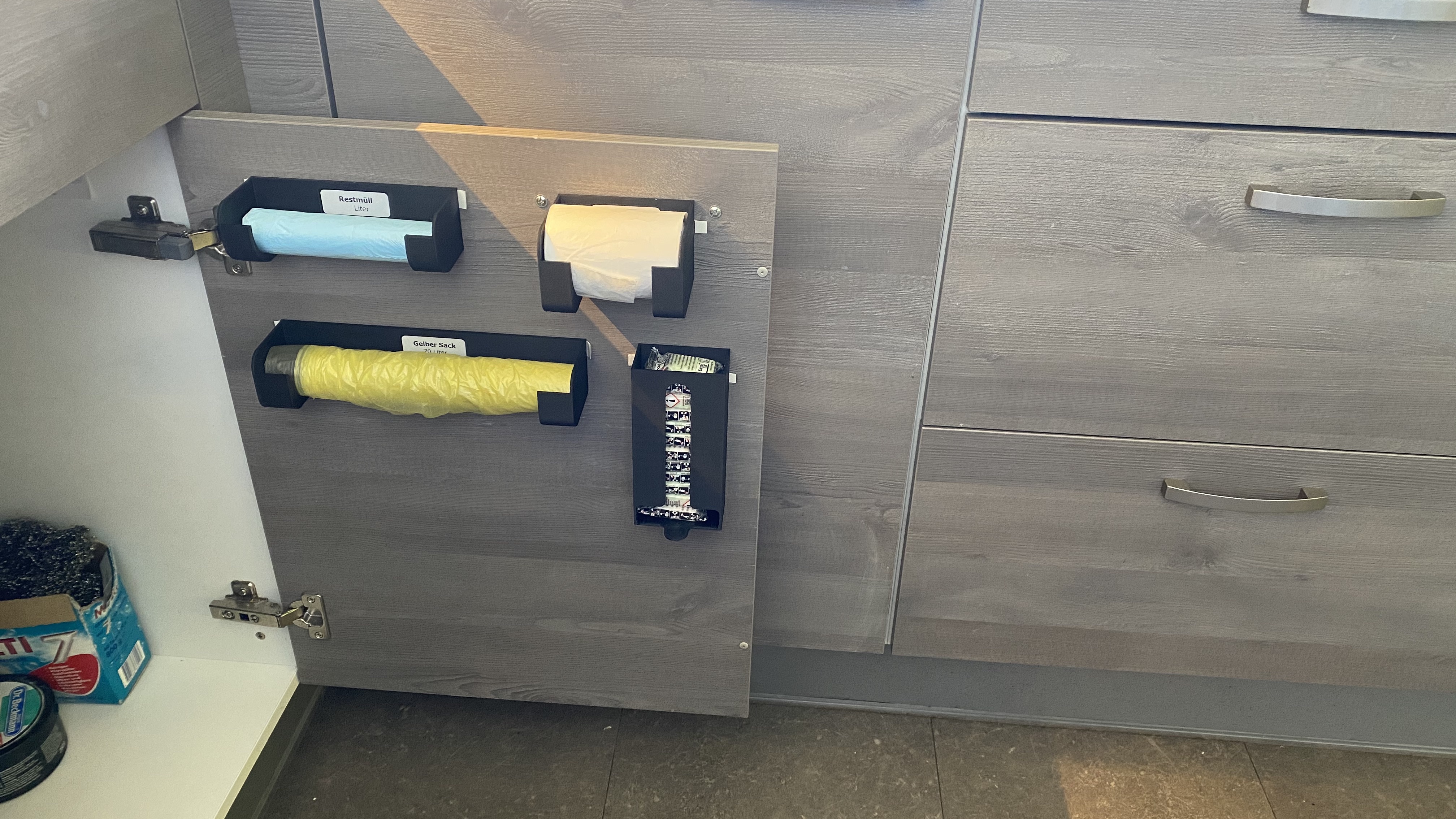 Müllbeutelrollenhalterung Trashbag holder