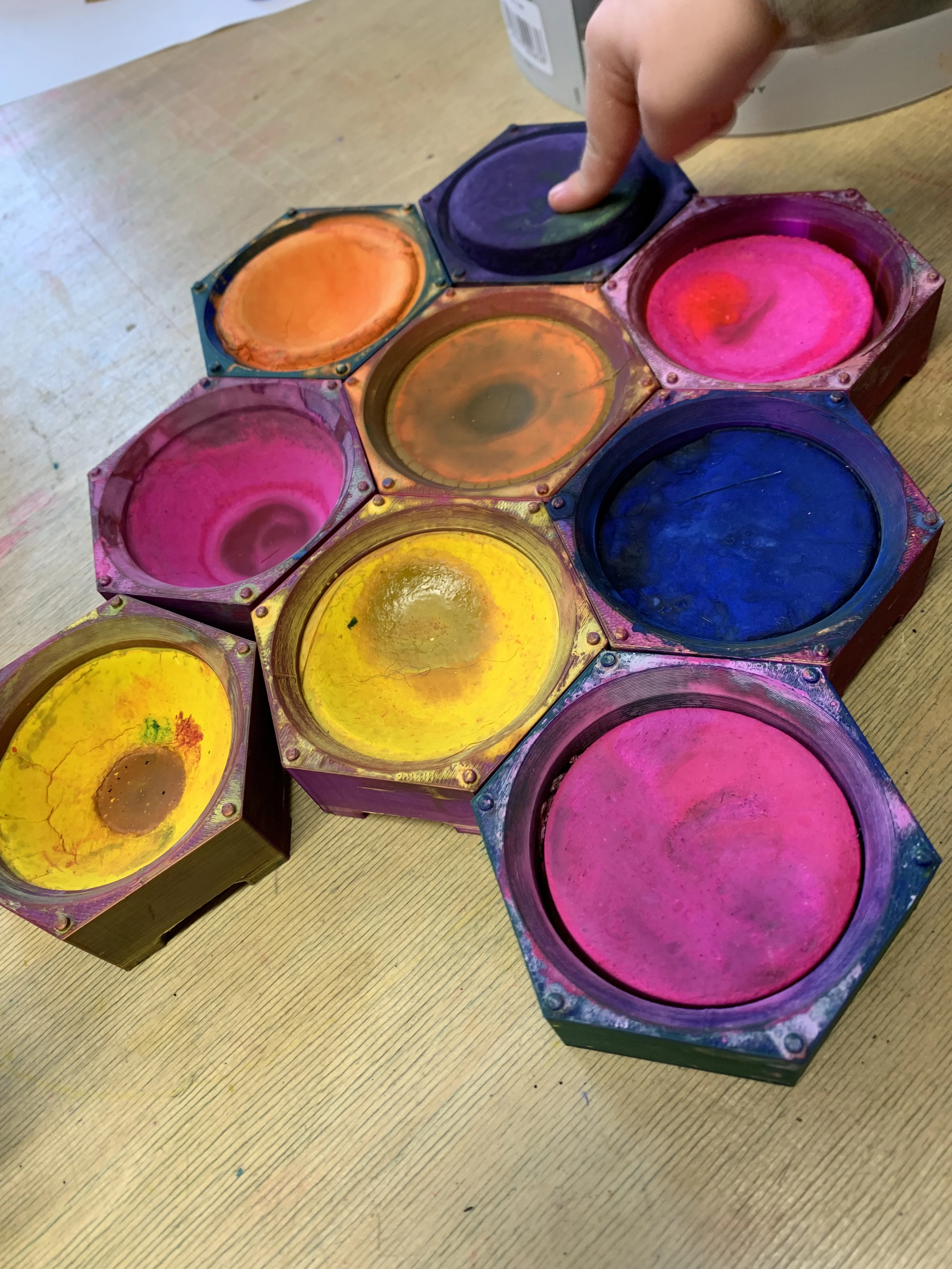 Watercolor Paint Palette for 55mm pucks - stackable