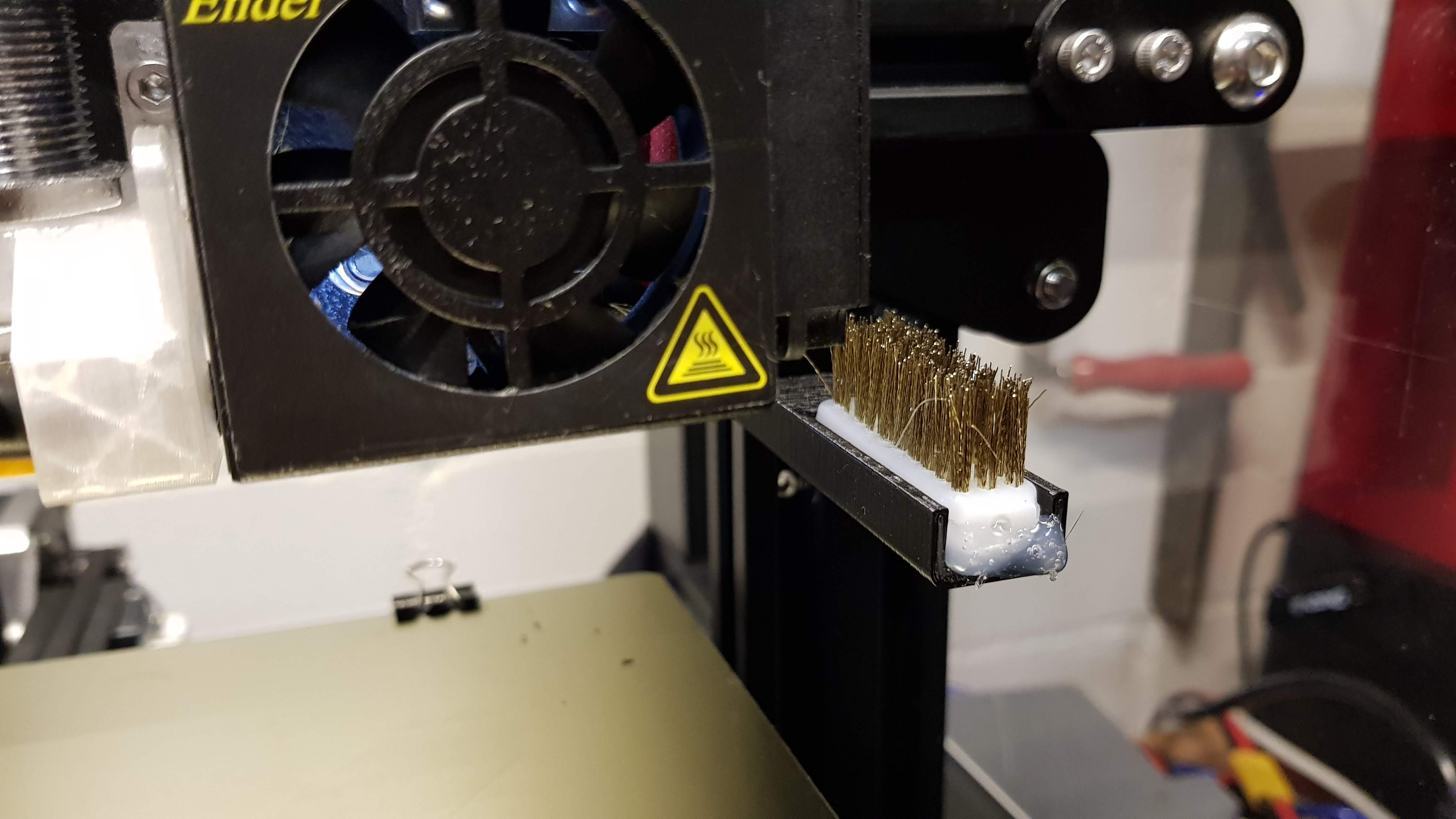 Ender 3 wiper brush holder