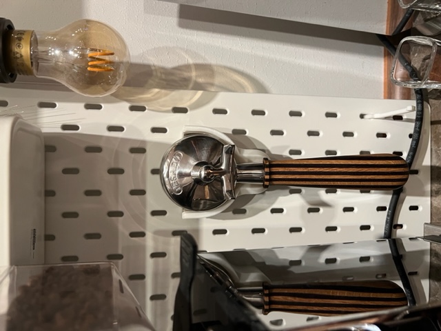 E61 Portafilter holder Ikea Skadis Siebträger Coffee Kaffee