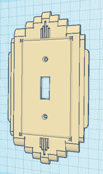 15 Types 1940's Vintage Retro Art Deco Lightswitch Cover Wall Plate