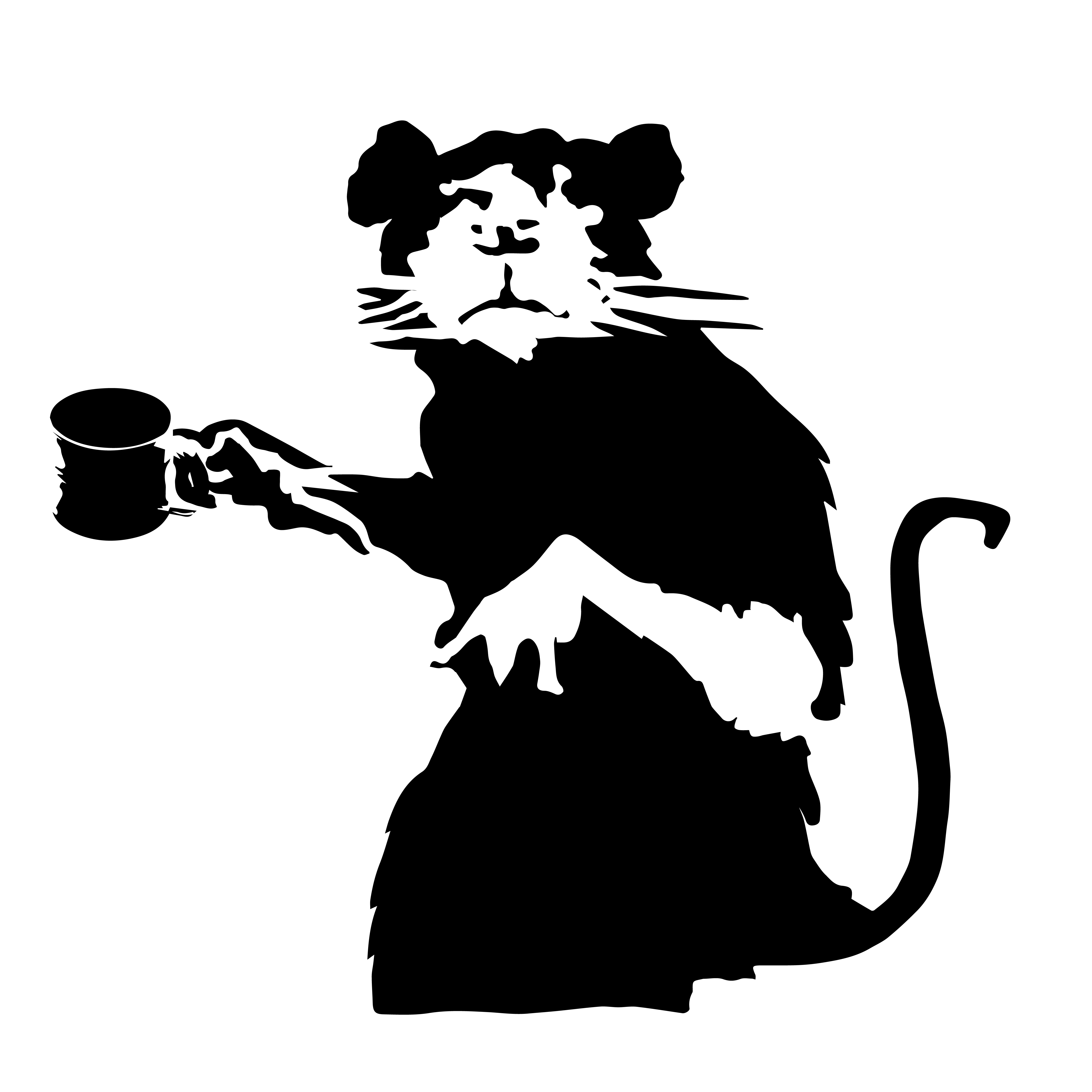 Rat Begging Stamp