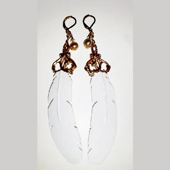 Feather Filigree Earrings