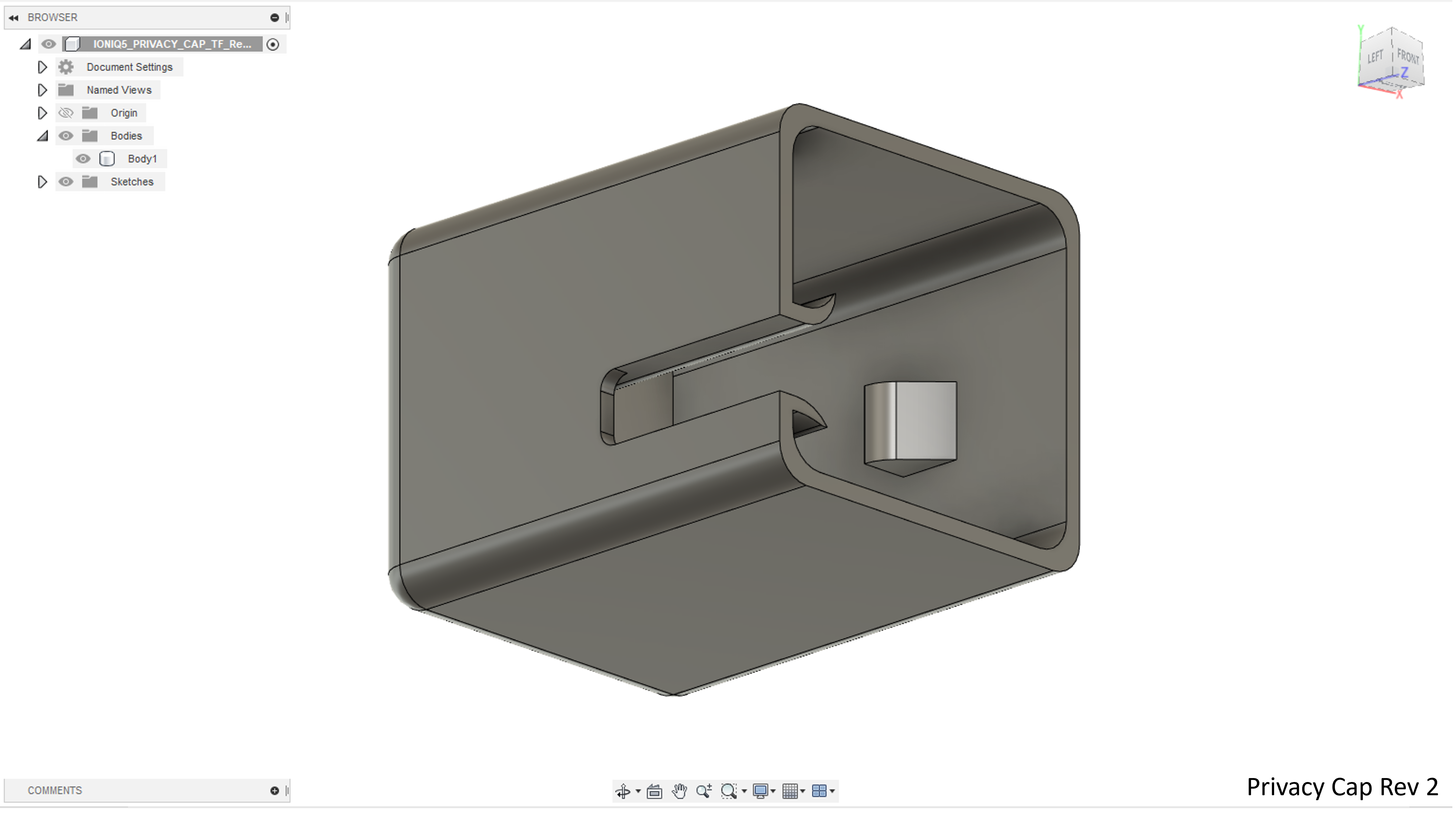 IONIQ5 Privacy Screen End Cap
