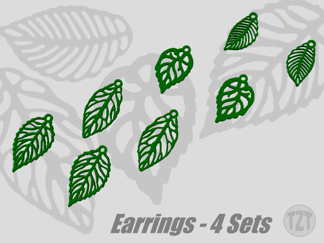 Earrings - 4 Sets, Jewelry, Pendant, Wearable