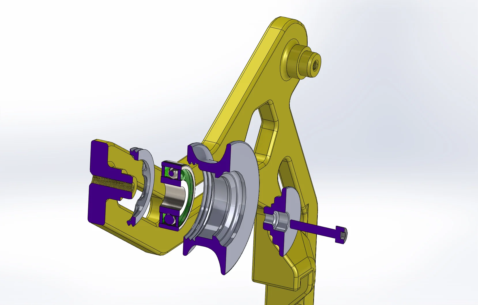 Front spool holder for Prusa i3 MK2