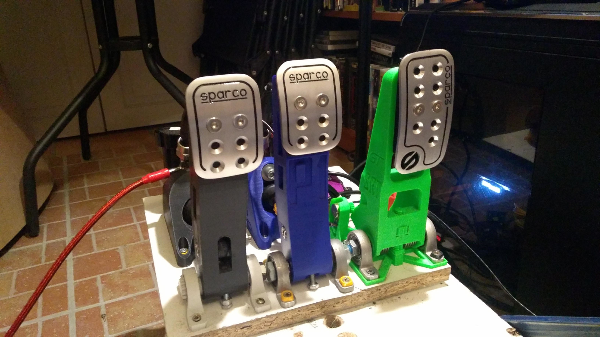 Sparco pedals adapter for SRT sim racing pedals
