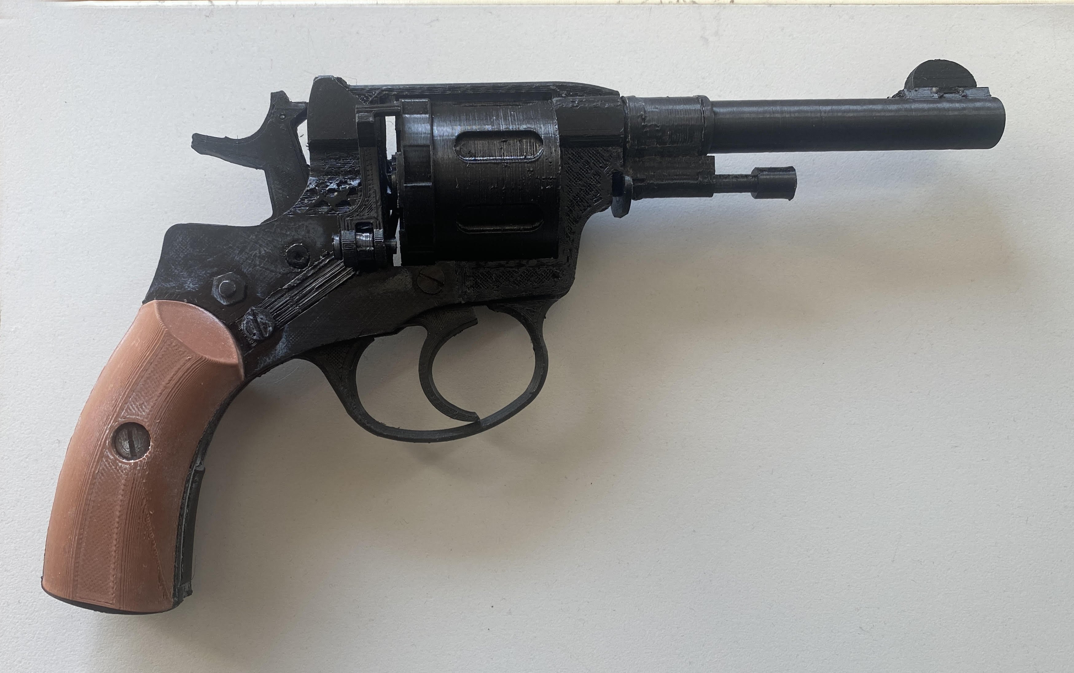 Make of Russian Nagant M1895 Revolver by awatkins1984