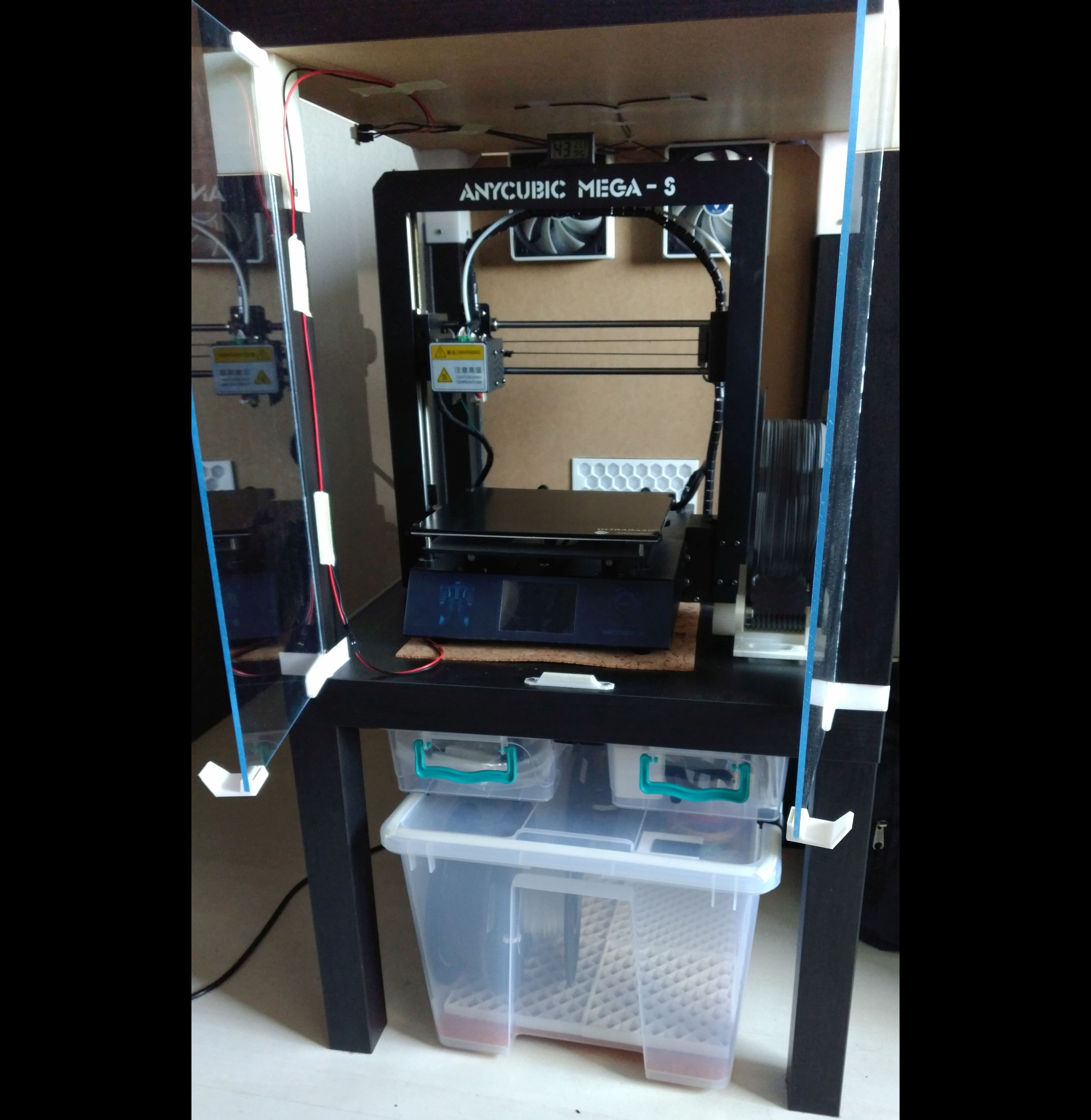 LACKlosure with differing wall thickness (3mm back, 2mm side, 4mm door)