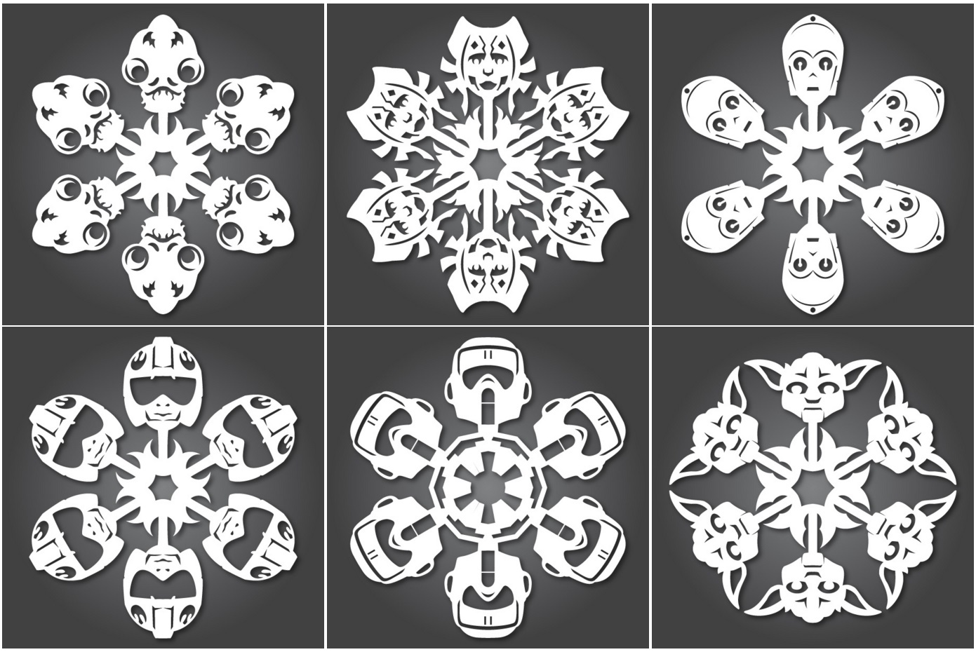 Star Wars Snowflakes by Anthony Herrera - 2011
