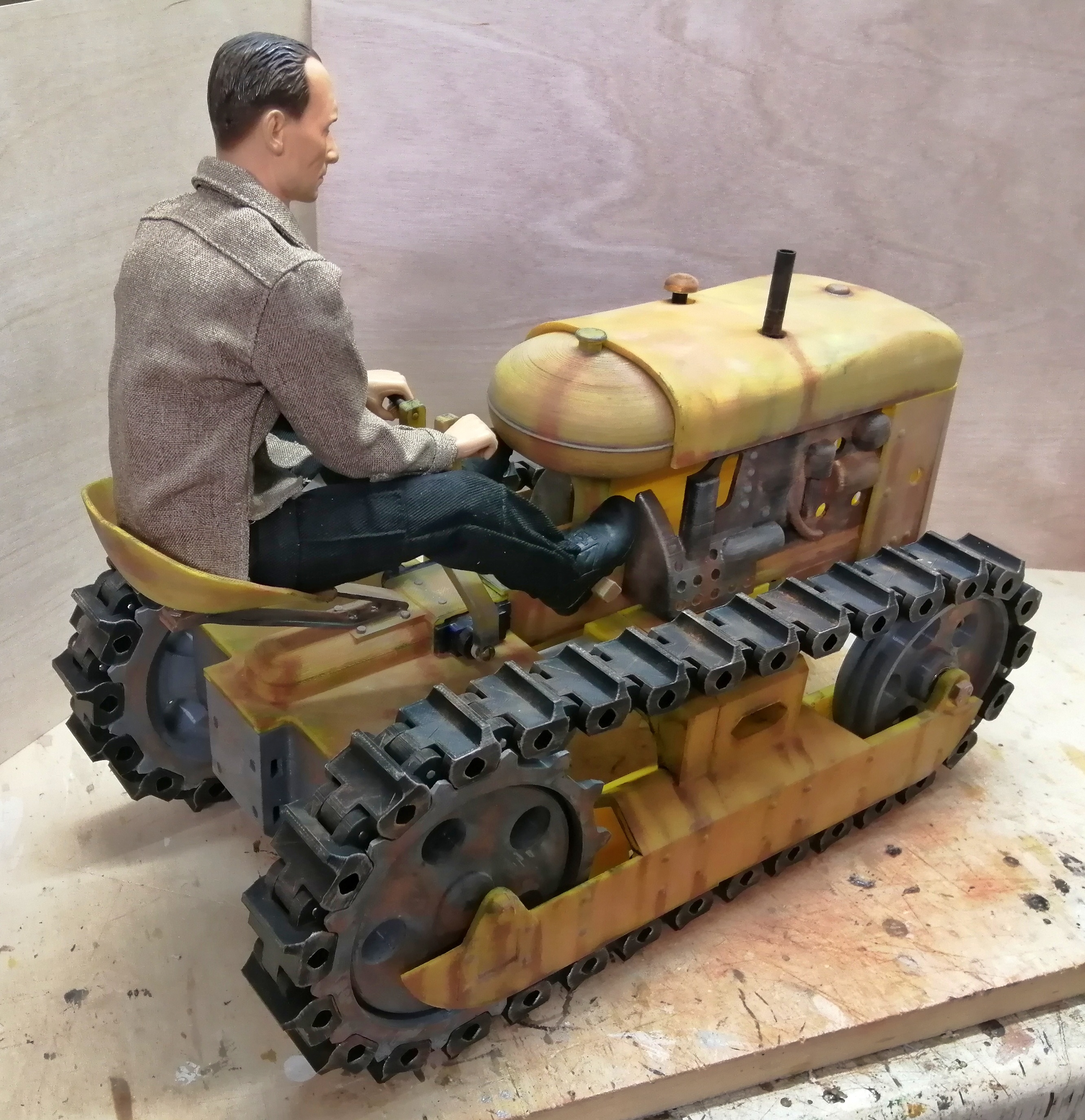 Oliver Cletrac inspired chain tractor