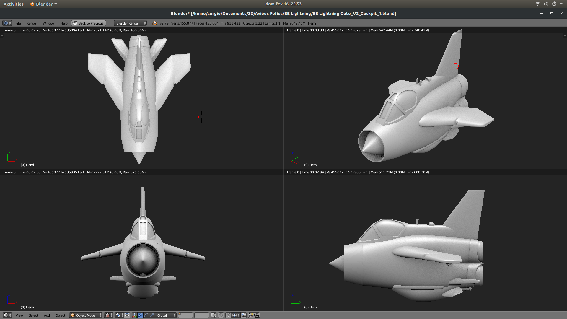 Toy plane - English Electric Lightning