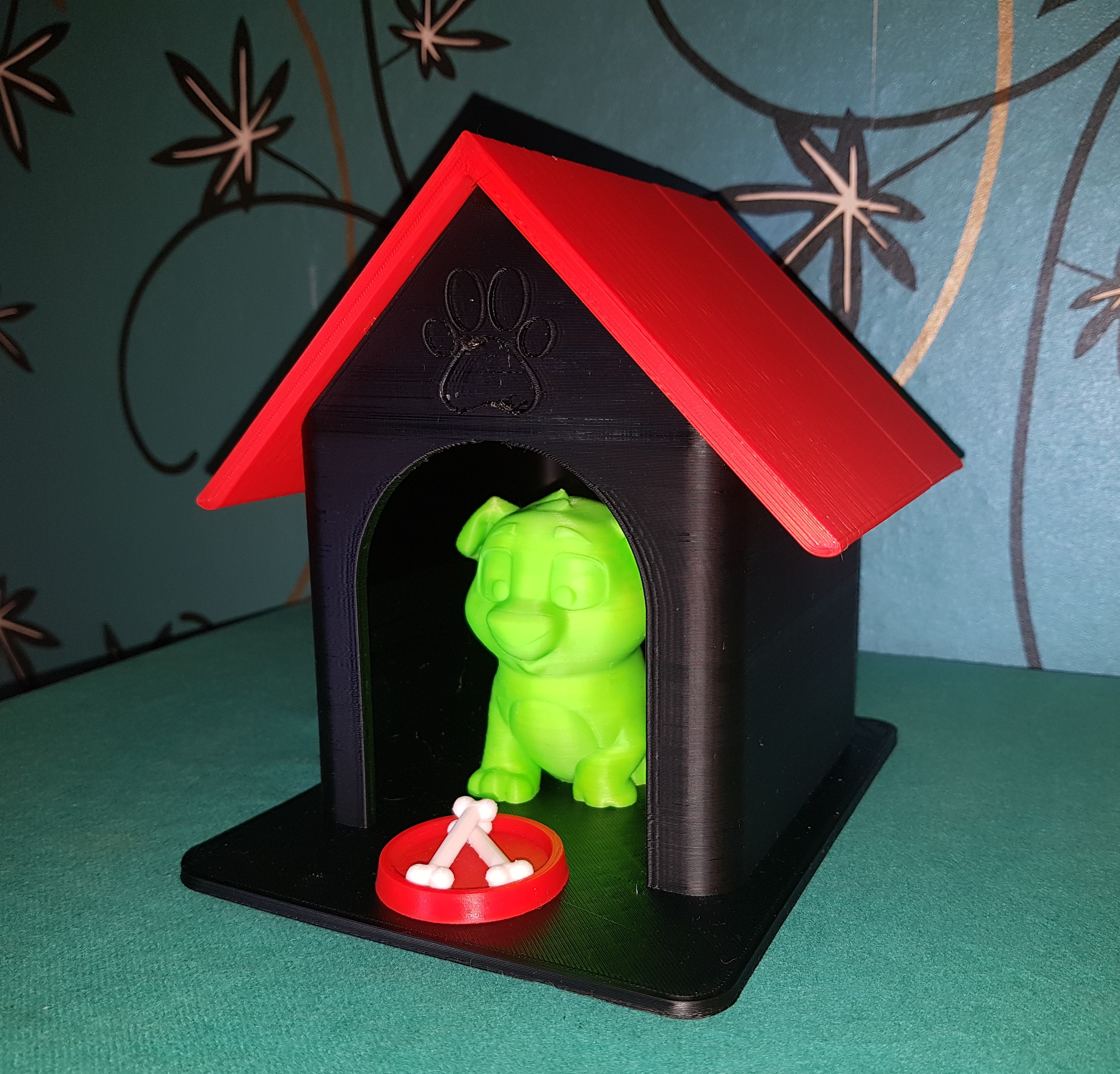 Ender3 Test Dog DogHouse with bowl and bones