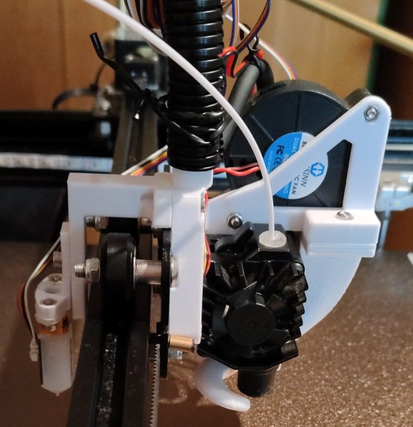 OUTDATED! Adapter Mount for Smart Orbiter V3 Extruder for Ender 5 Plus (maybe for 3 / 5 / 5 Pro, too)