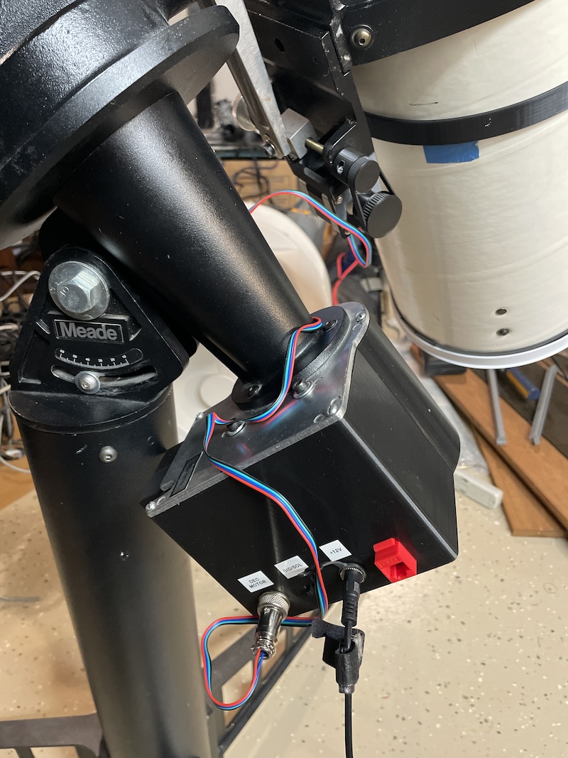Telescope equatorial mount motor controller