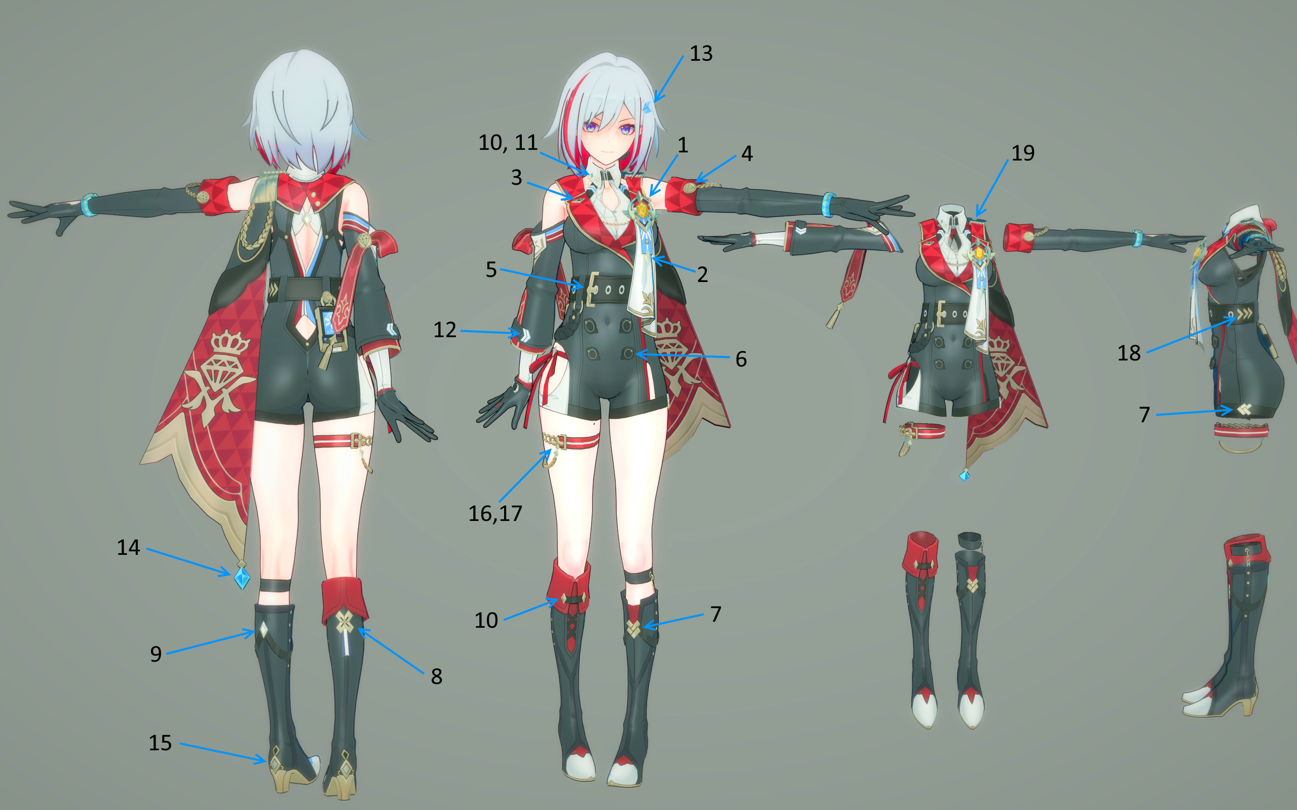 [Honkai Star Rail] Topaz complete accessories pack