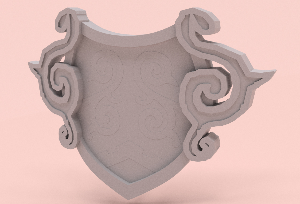 3d korok shield - zelda botw